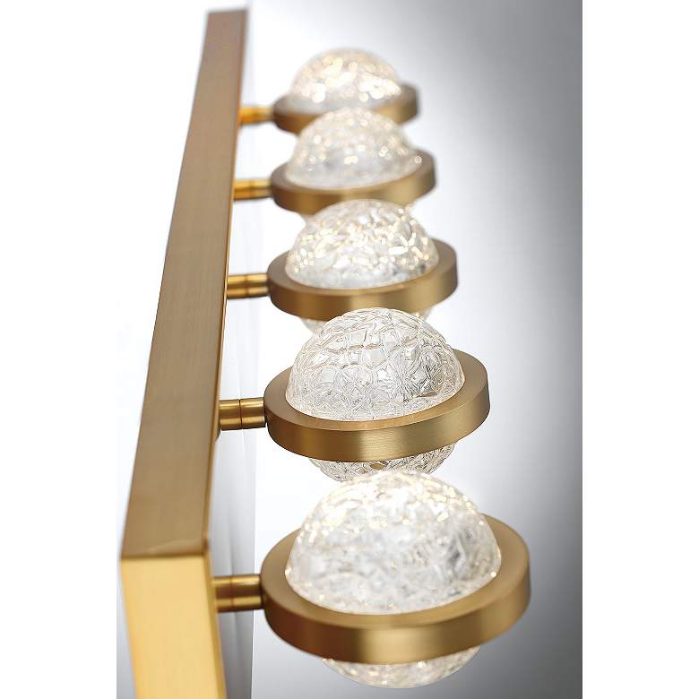 Image 3 Eurofase Ryder 32 3/4"W Gold 5-Light LED Vanity Bath Light more views