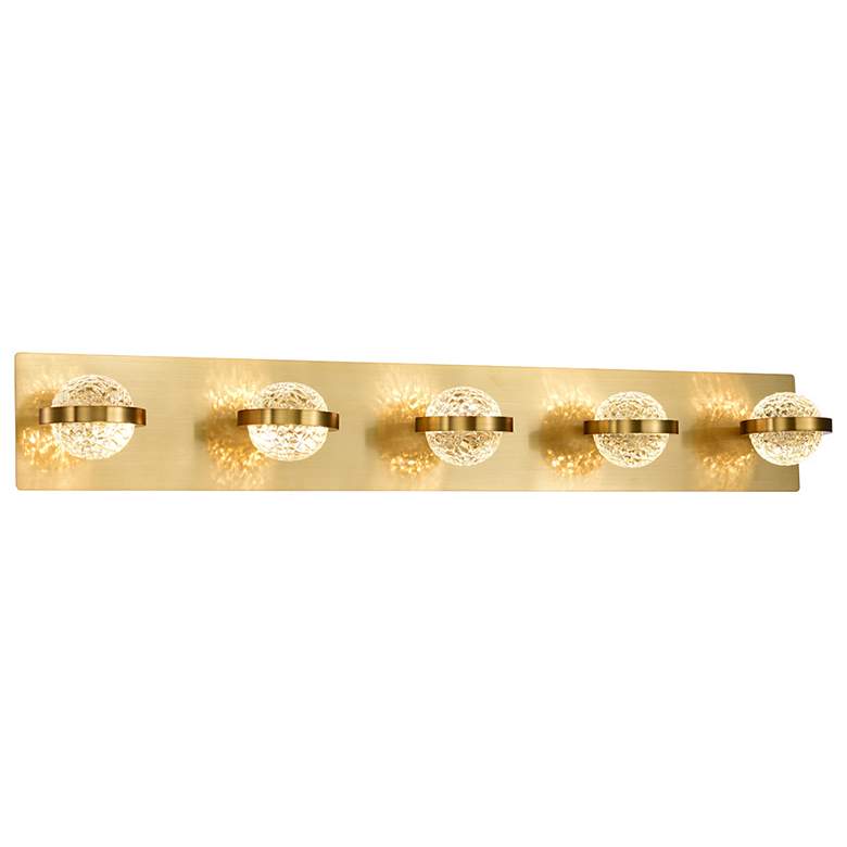 Image 1 EUROFASE RYDER BATHBAR LED 5LT BR GOLD