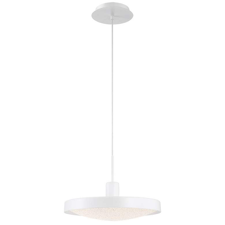 Image 1 Eurofase Sandstone 10.50 In. x 14 In. Integrated LED Pendant in White