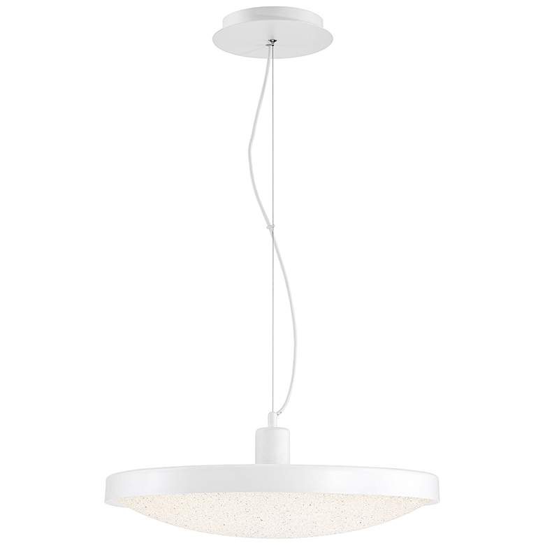 Image 2 Eurofase Sandstone 20 inch Wide White LED Pendant Light