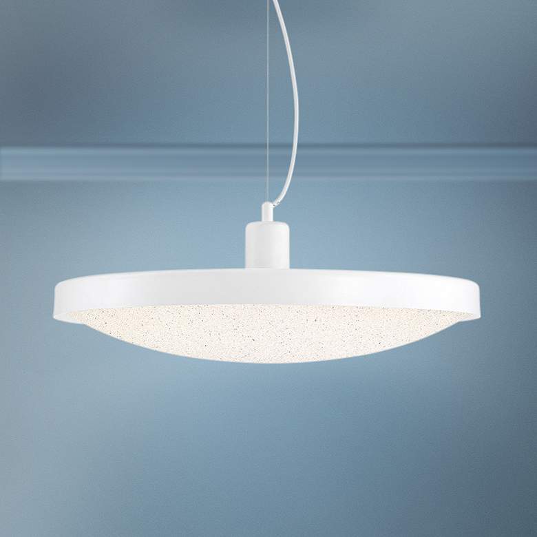 Image 1 Eurofase Sandstone 20" Wide White LED Pendant Light