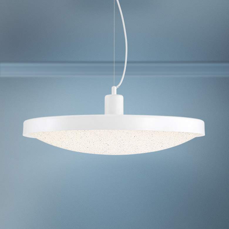 Image 1 Eurofase Sandstone 20 inch Wide White LED Pendant Light