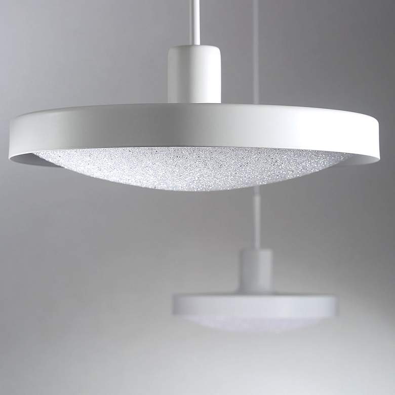 Image 3 Eurofase Sandstone 20" Wide White LED Pendant Light more views