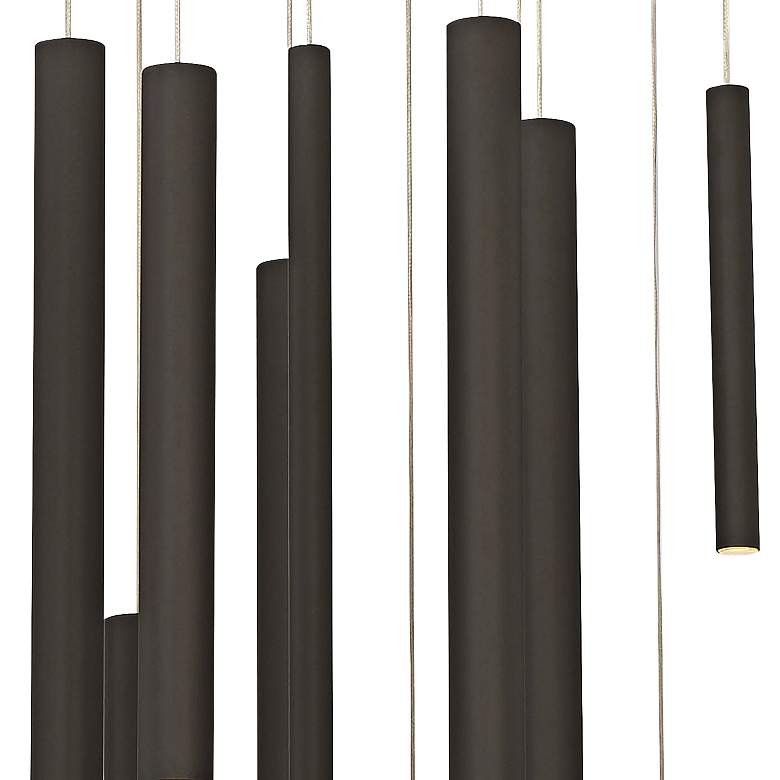 Image 3 Eurofase Santana 24" Wide Black LED Multi Light Pendant more views