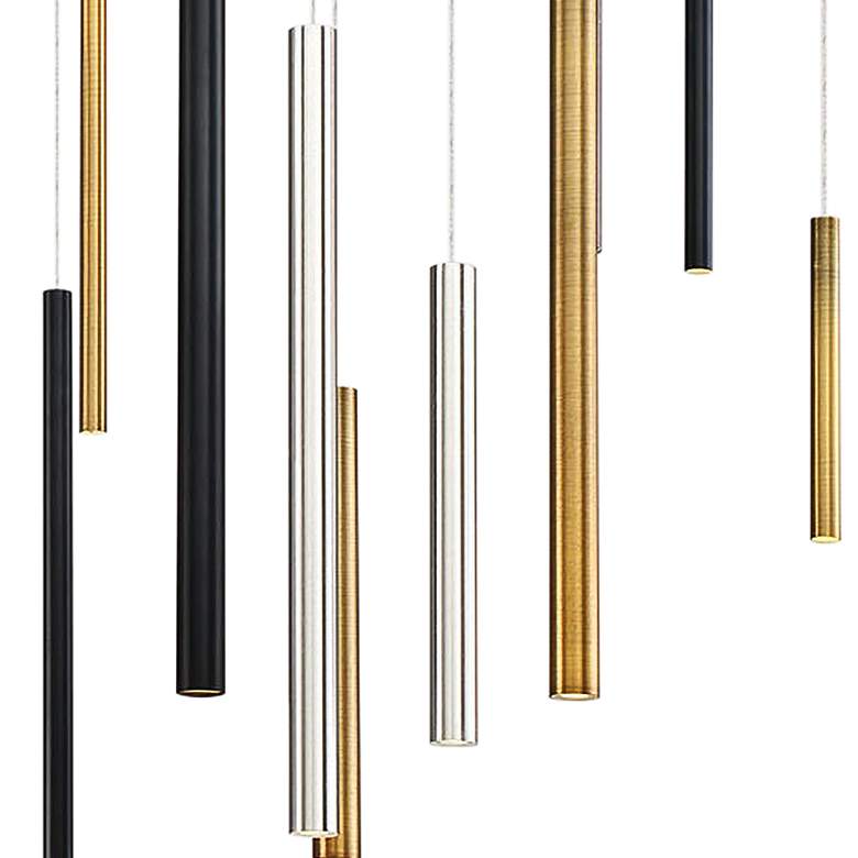 Image 3 Eurofase Santana 42 inch Wide 18-Light Tri-Color Modern Linear LED Pendant more views