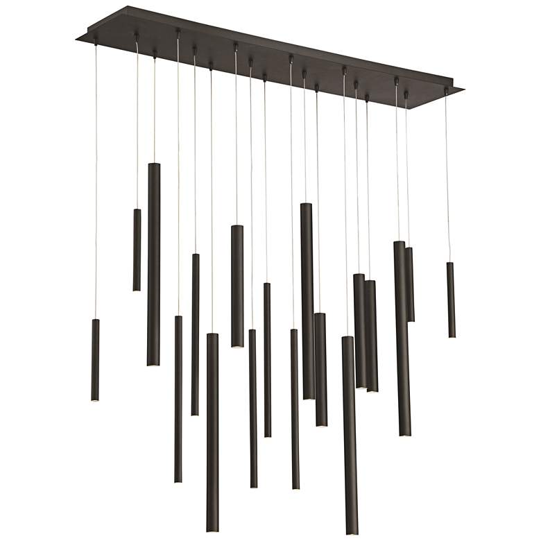 Image 2 Eurofase Santana 42" Wide Black Finish Modern LED Multi Light Pendant