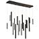 Eurofase Santana 42" Wide Black Finish Modern LED Multi Light Pendant