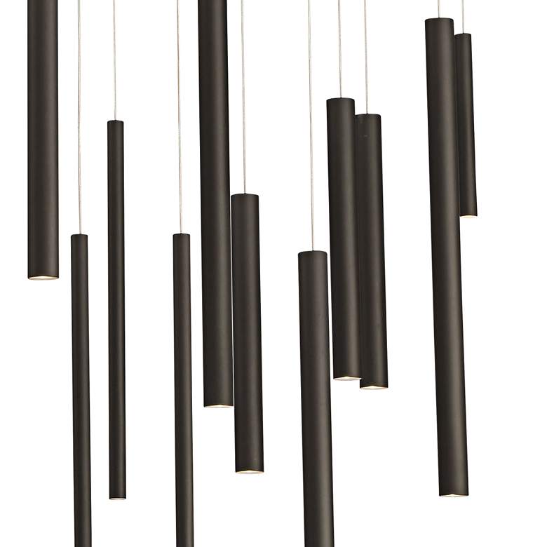 Image 3 Eurofase Santana 42" Wide Black Finish Modern LED Multi Light Pendant more views
