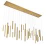 2_Eurofase Santana 72" Wide Brass 30-Light LED Linear Pendant more views