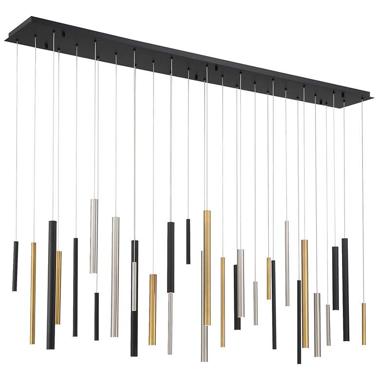 Image 3 Eurofase Santana 72" Wide Mixed 30-Light LED Chandelier