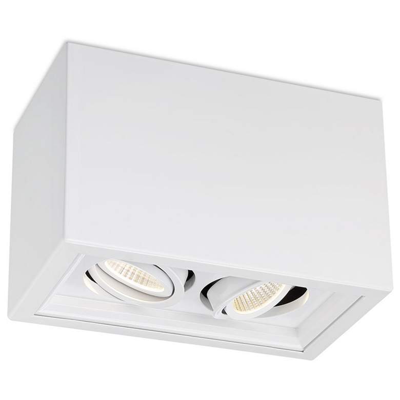 Image 1 Eurofase Santo 6 In. x 5.50 In. Integrated LED Flushmount in White