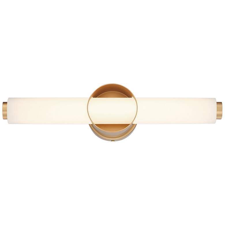 Image 2 Eurofase Santoro 14 inch Wide Gold LED Bath Bar