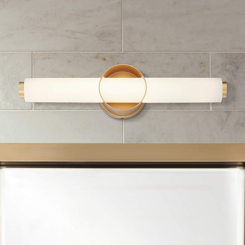 Image 1 Eurofase Santoro 14" Wide Gold LED Bath Bar