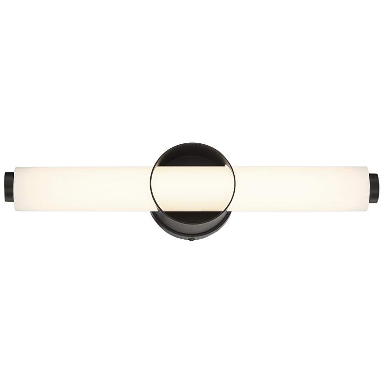 Image 2 Eurofase Santoro 19 1/2 inch Wide Black LED Bath Bar