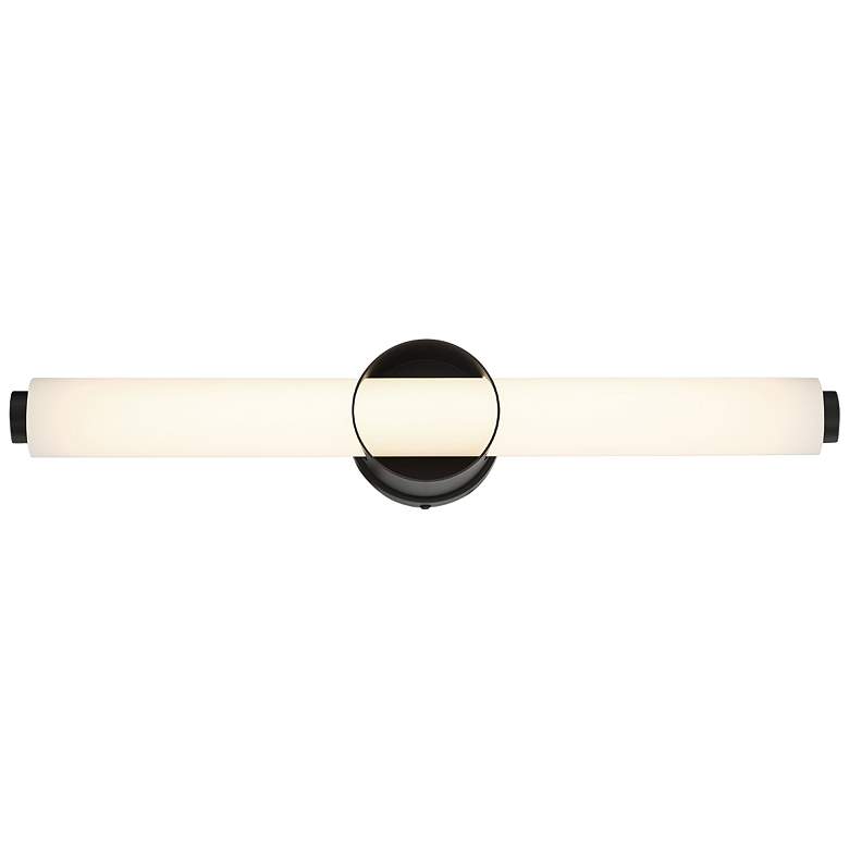 Image 2 Eurofase Santoro 24 1/2 inch Wide Black LED Bath Bar