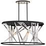 Eurofase Sarise 19.75 In. x 39 In. Integrated LED Chandelier in Black