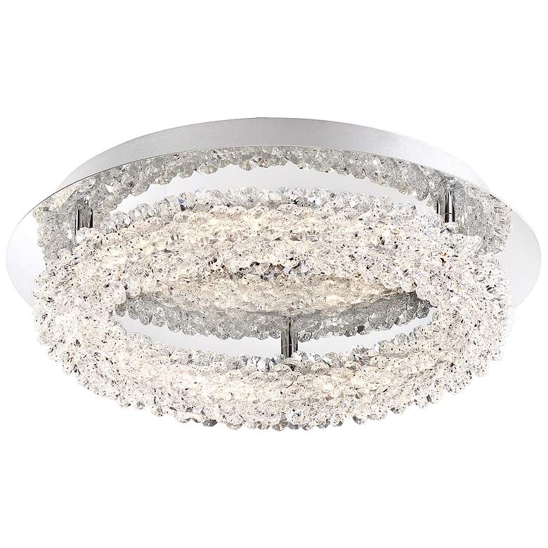 Image 1 Eurofase Sassi 15" Wide Chrome LED Ceiling Light