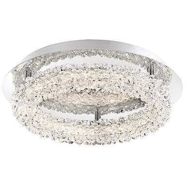 Eurofase Sassi 15" Wide Chrome LED Ceiling Light