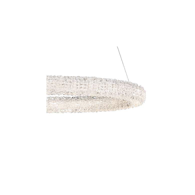Image 3 Eurofase Sassi 27" Wide Chrome Crystal Round Ring LED Pendant Light more views