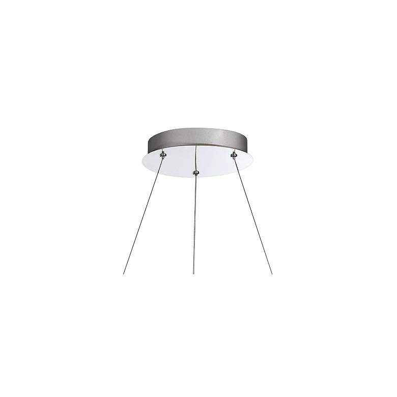 Image 4 Eurofase Sassi 27" Wide Chrome Crystal Round Ring LED Pendant Light more views