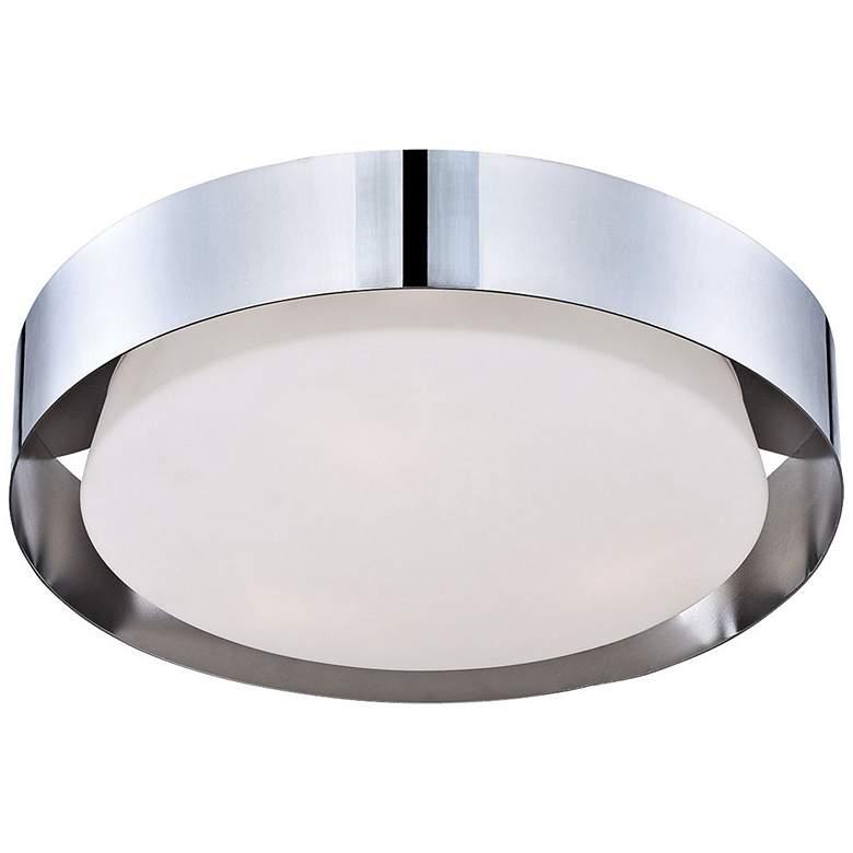 Image 1 Eurofase Saturn 15 1/2 inch Wide Chrome LED Ceiling Light