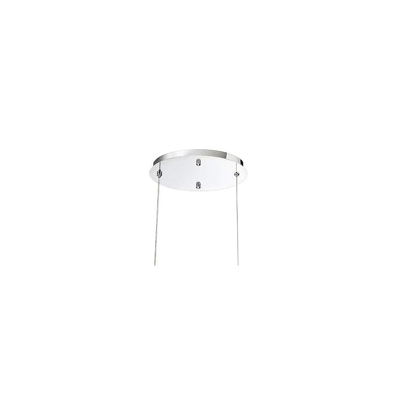 Image 4 Eurofase Scoppia 52 1/4"W Chrome LED Oval Ring Pendant Light more views
