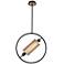 Eurofase Seamore 18 3/4" Wide Black and Gold Pendant Light