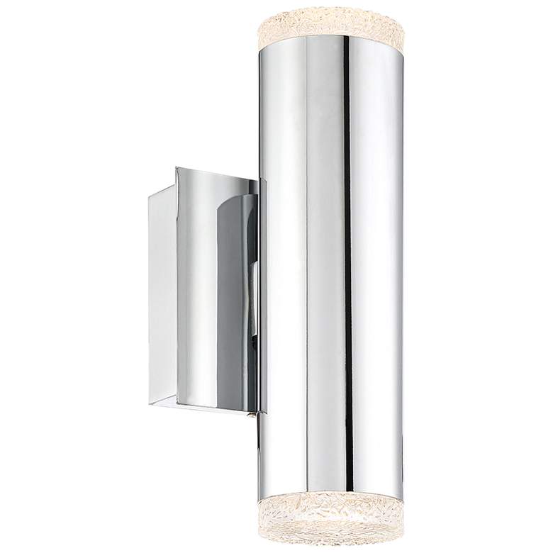Image 1 Eurofase Seaton 10" High Polished Chrome LED Wall Sconce