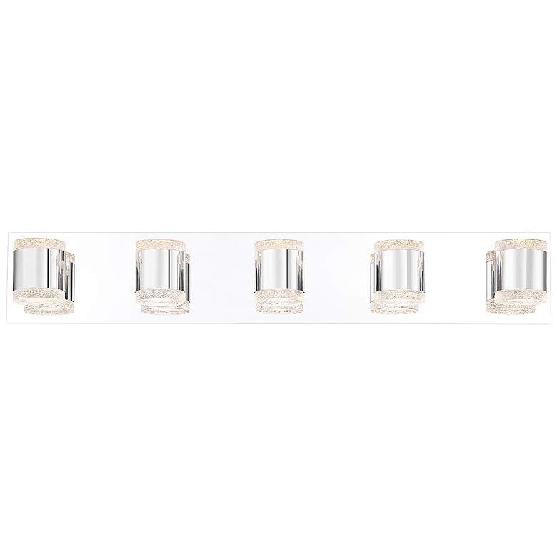 Image 1 Eurofase Seaton 30"W Polished Chrome 5-Light LED Bath Light