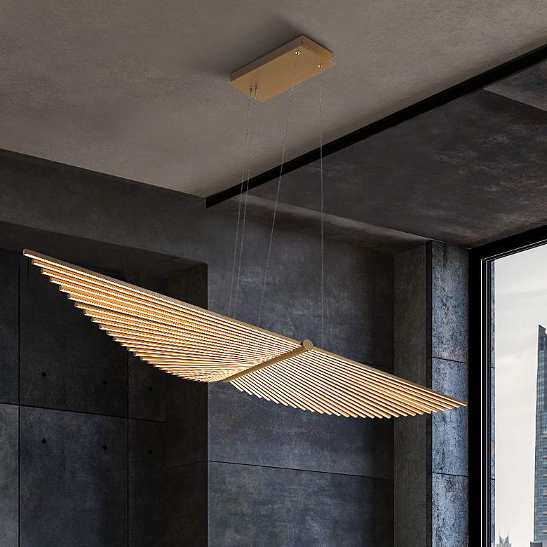 Image 2 Eurofase Seraph 1 Light Chandelier in Gold