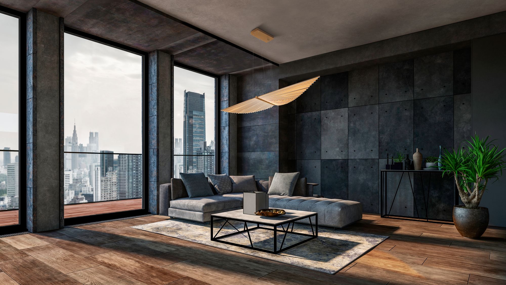 Eurofase Seraph 1 Light Chandelier in Gold in scene