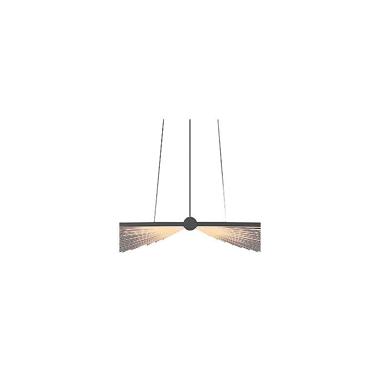 Image 2 Eurofase Seraph 59"W Matte Black LED Grand Linear Chandelier more views