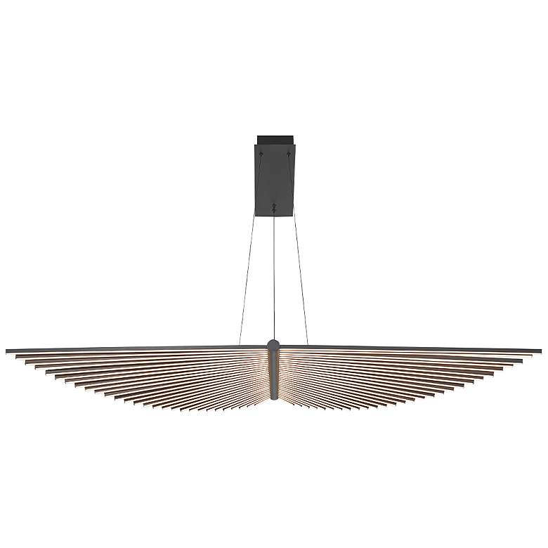 Image 3 Eurofase Seraph 59 inchW Matte Black LED Grand Linear Chandelier more views