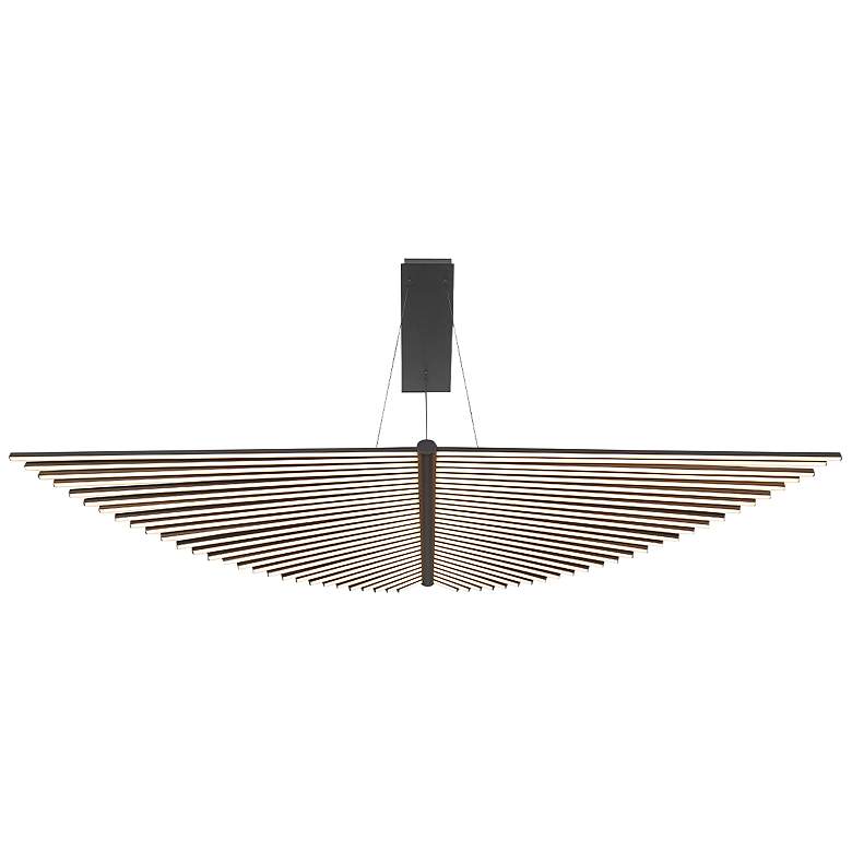Image 4 Eurofase Seraph 59"W Matte Black LED Grand Linear Chandelier more views