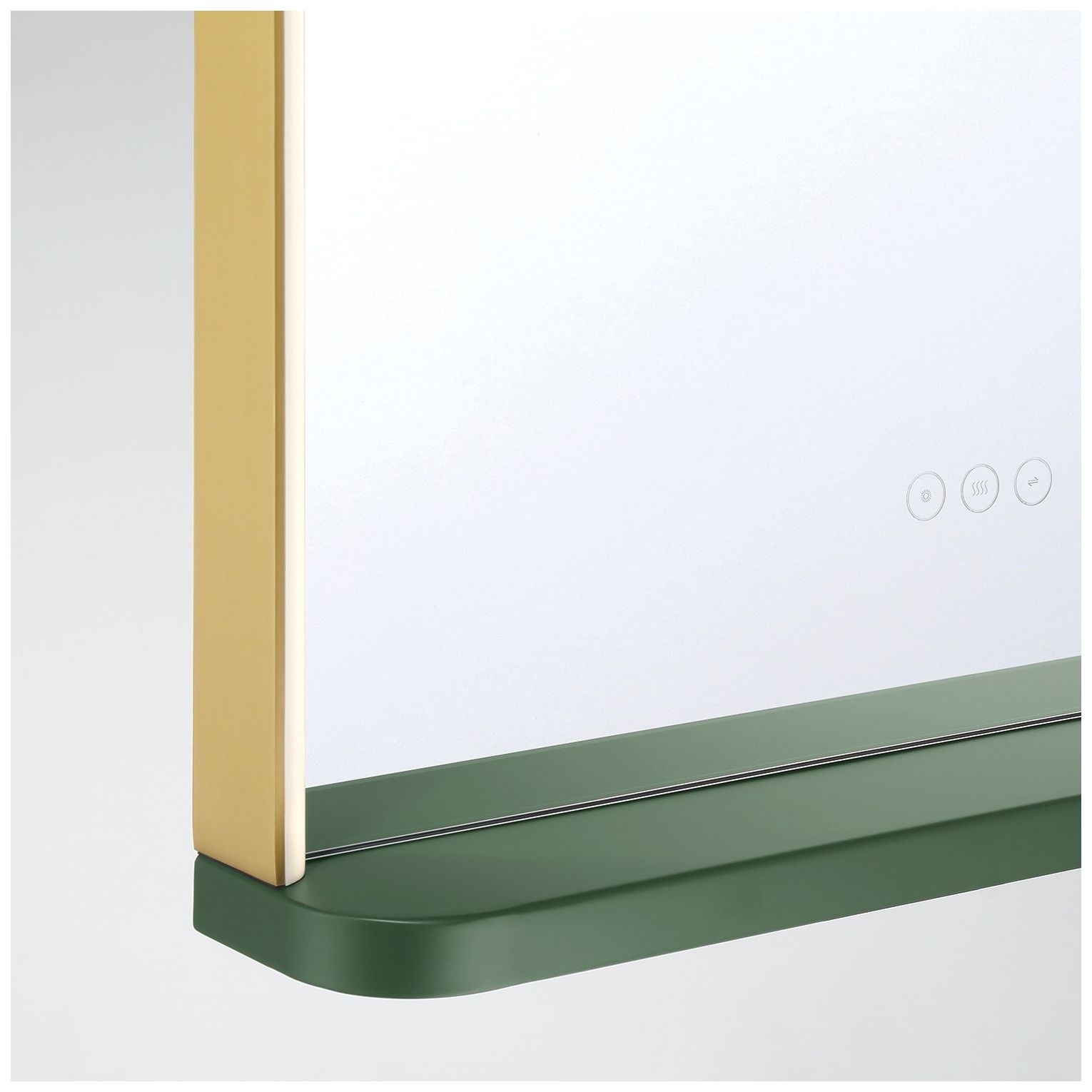 Image 4 Eurofase Serin 24" Kombu Green Lighted Mirror Accent Trim Accessory more views