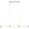 Eurofase Shaw 36" Wide Chrome LED Linear Tube Pendant Light