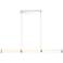 Eurofase Shaw 48" Wide Chrome LED Linear Tube Pendant Light