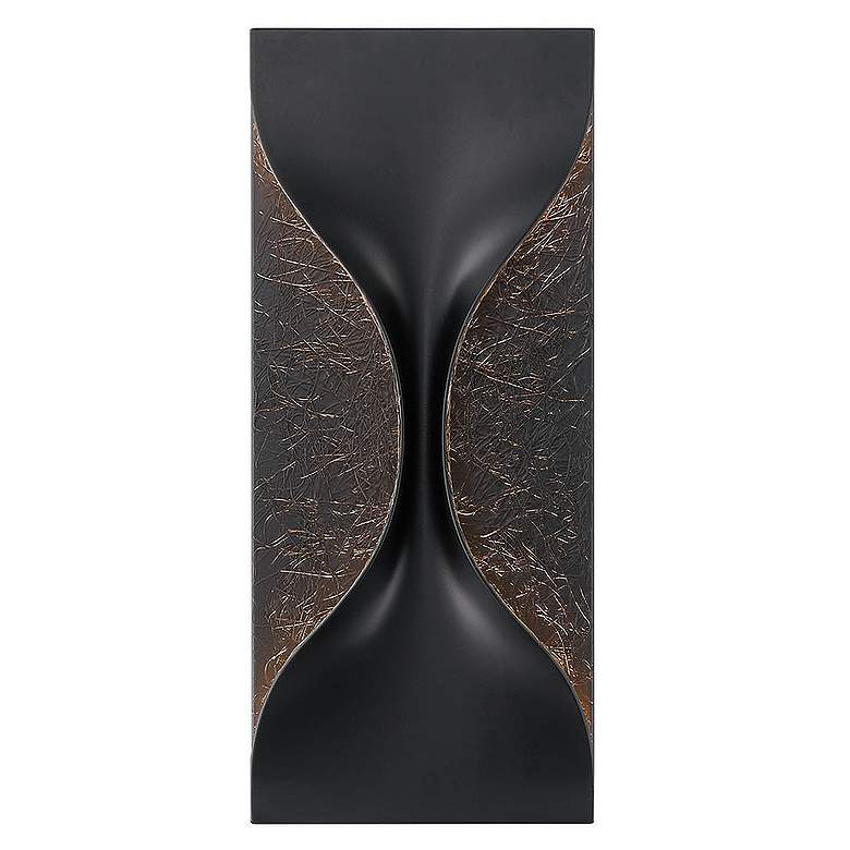 Image 1 Eurofase Shayla 14 inch Outdoor LED Wall Light, Gold/Black