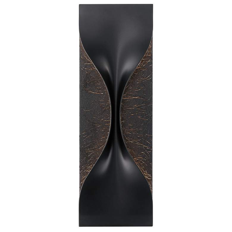 Image 1 Eurofase Shayla 18 inch Outdoor LED Wall Light, Gold/Black