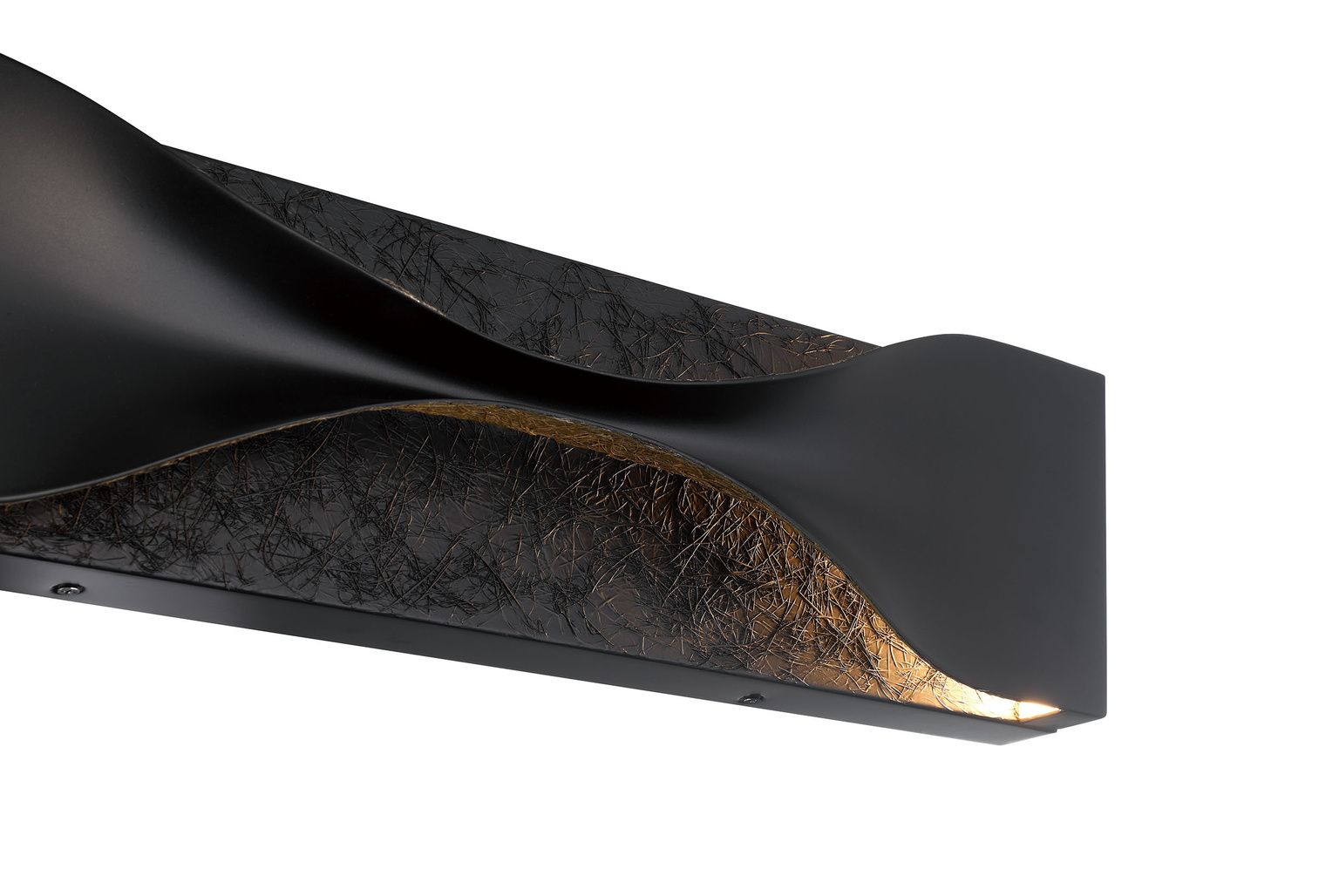 Image 3 Eurofase Shayla 18 inch Outdoor LED Wall Light, Gold/Black more views