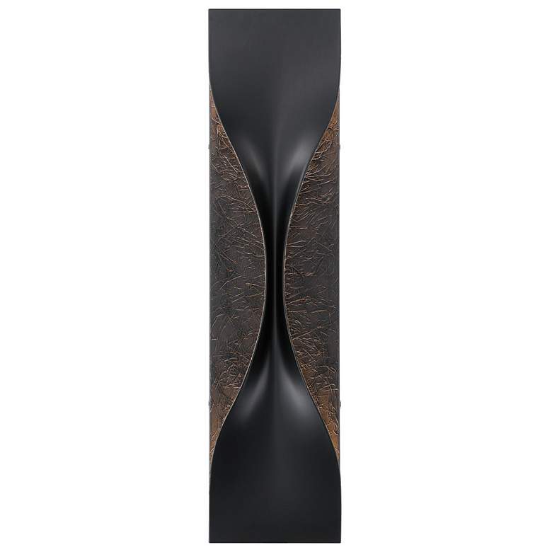 Image 1 Eurofase Shayla 24 inch Outdoor LED Wall Light, Gold/Black