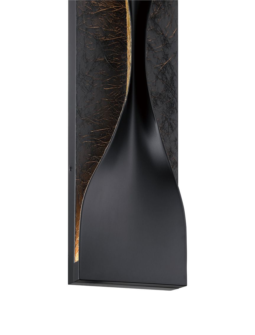 Image 3 Eurofase Shayla 24 inch Outdoor LED Wall Light, Gold/Black more views