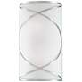 Eurofase Solo 16" High White Glass 2-Light Wall Sconce