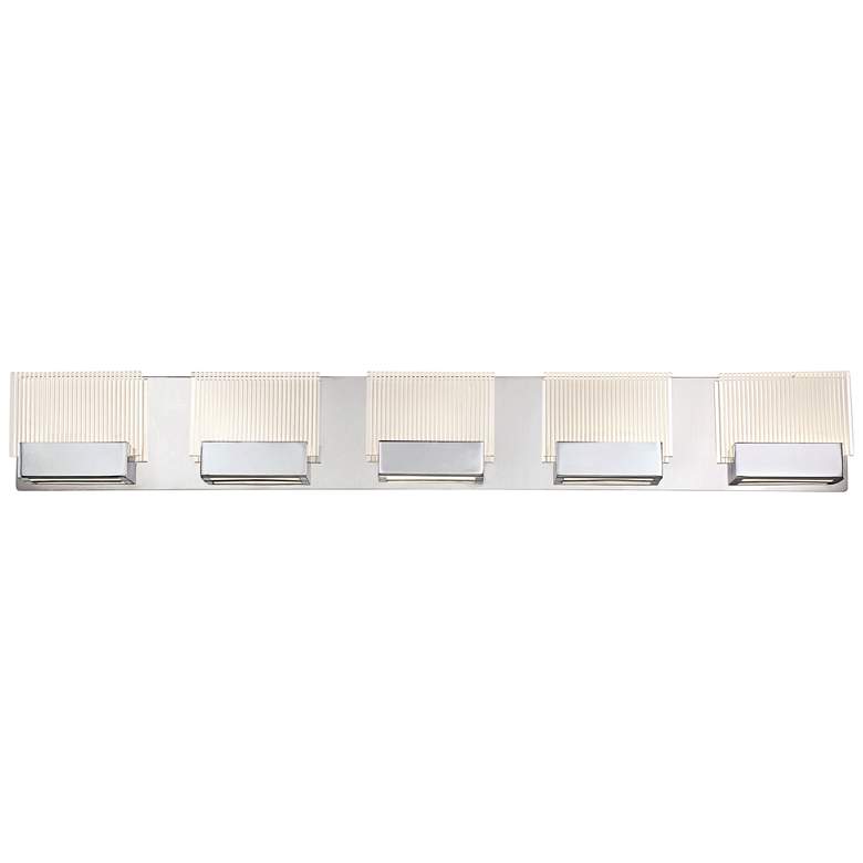 Image 1 Eurofase Sonic 37 1/4" Wide Chrome 5-LED Bath Light