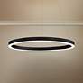 Eurofase Spunto 27 1/2" Wide Matte Black LED Ring Pendant Light