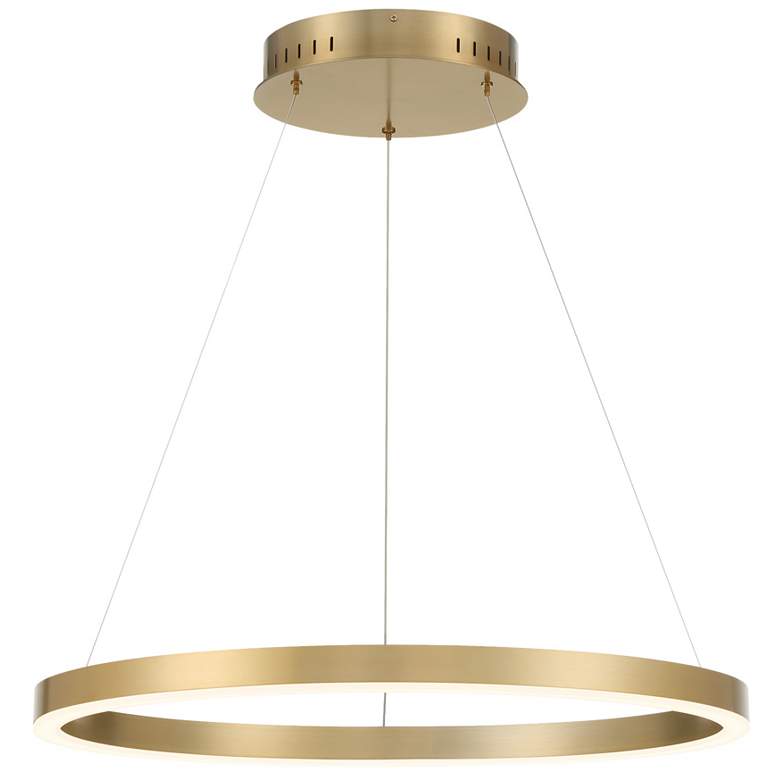 Image 1 Eurofase Spunto 28" Round LED Chandelier in Gold