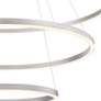 Eurofase Spunto 60 3/4" Wide Silver LED 3-Ring Pendant Light