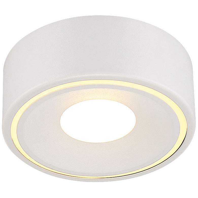 Image 1 Eurofase Stavro 6" Wide White 1-Light LED Ceiling Light