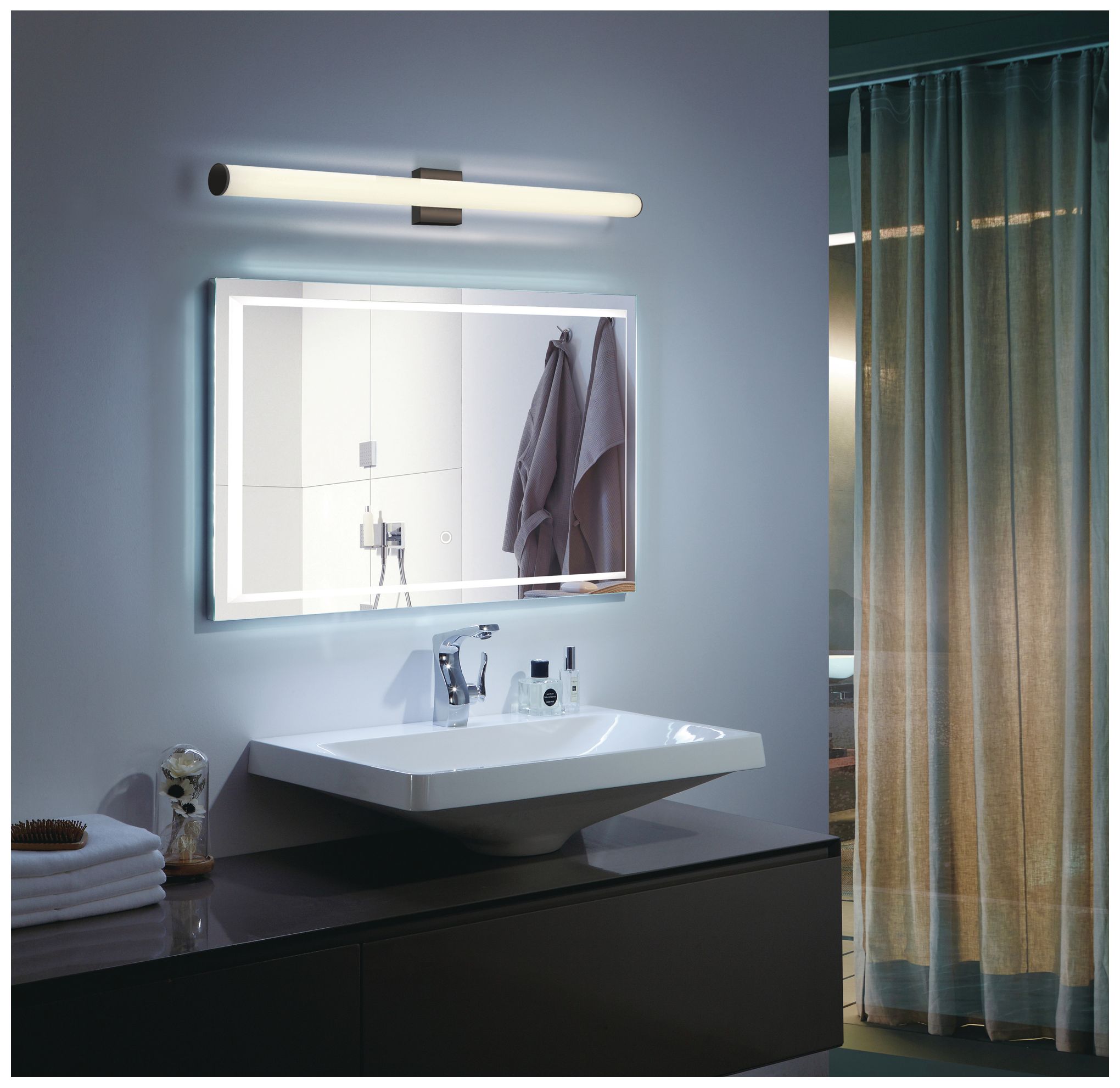 Image 3 Eurofase Stepridge 48 inch Round Vanity Light in Black more views