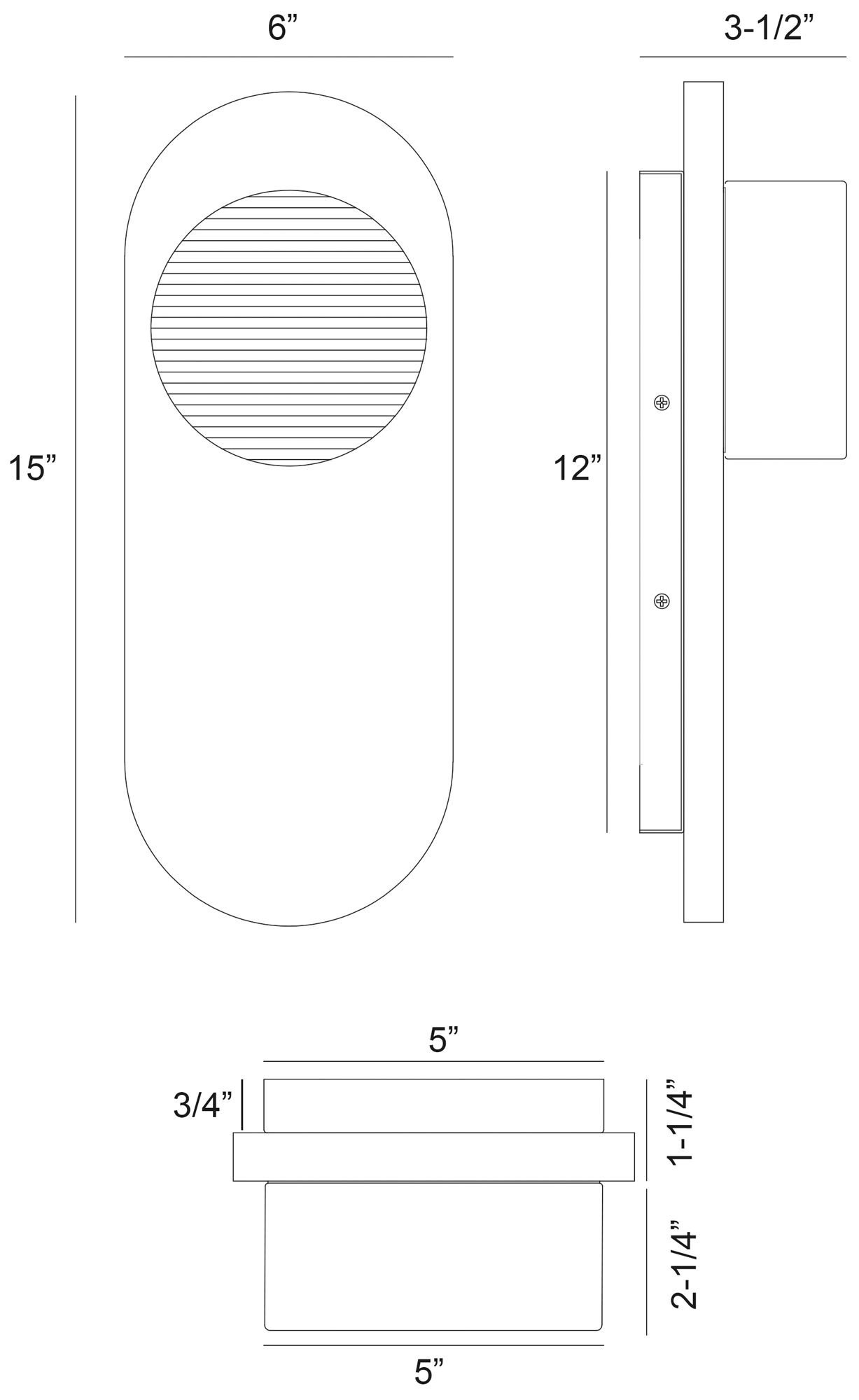 Image 6 Eurofase Sternn 15" Integrated LED Outdoor Wall Sconce - Marble White more views